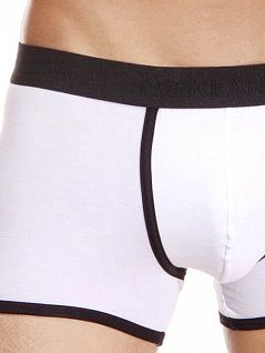 Мужские белые трусы хипсы с черным поясом Doreanse Two Colors 1711c21